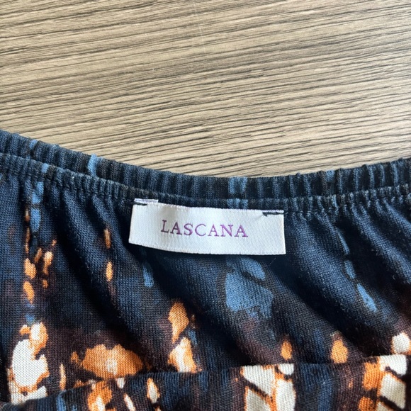 Navy and Tan Tie-Shoulder Maxi Dress - Picture 5 of 7